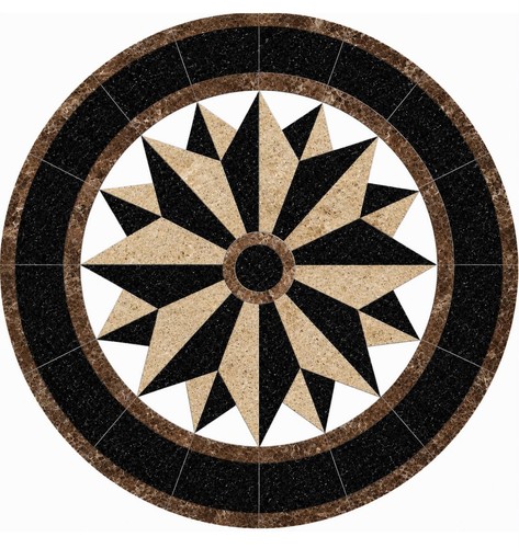 Floor marble medallion - marble,